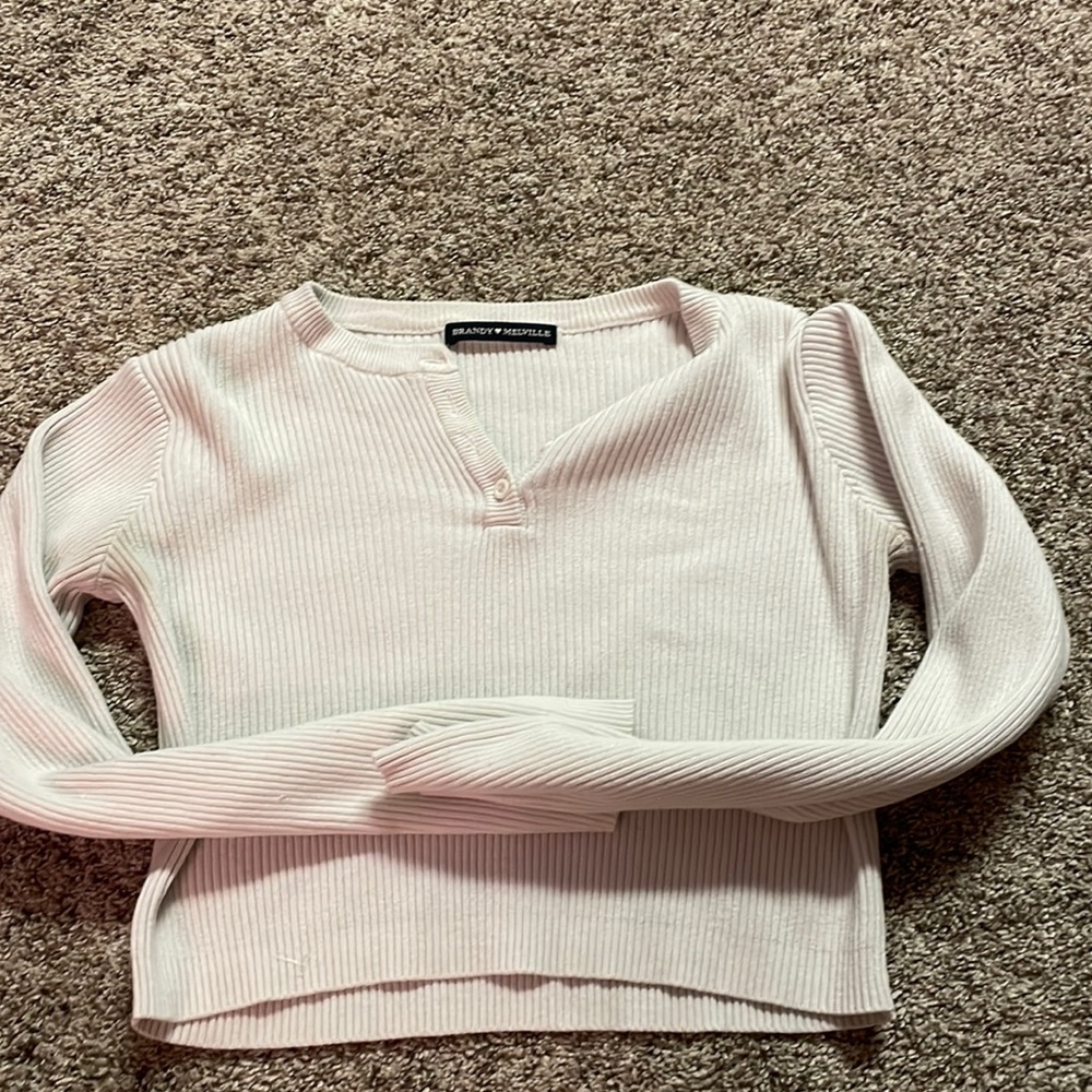 white brandy sweater top